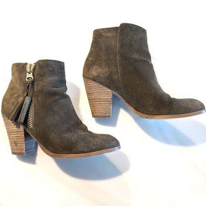 Aldo Pausha Tassel Bootie, Olive Green Suede